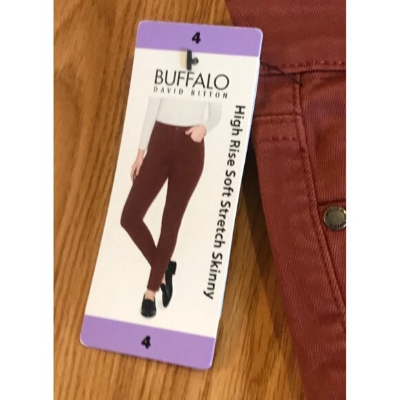 Buffalo David Bitton Pants Jeans Rust Womens 4/29 Hanna High Rise Stretch Skinny - Picture 9 of 13